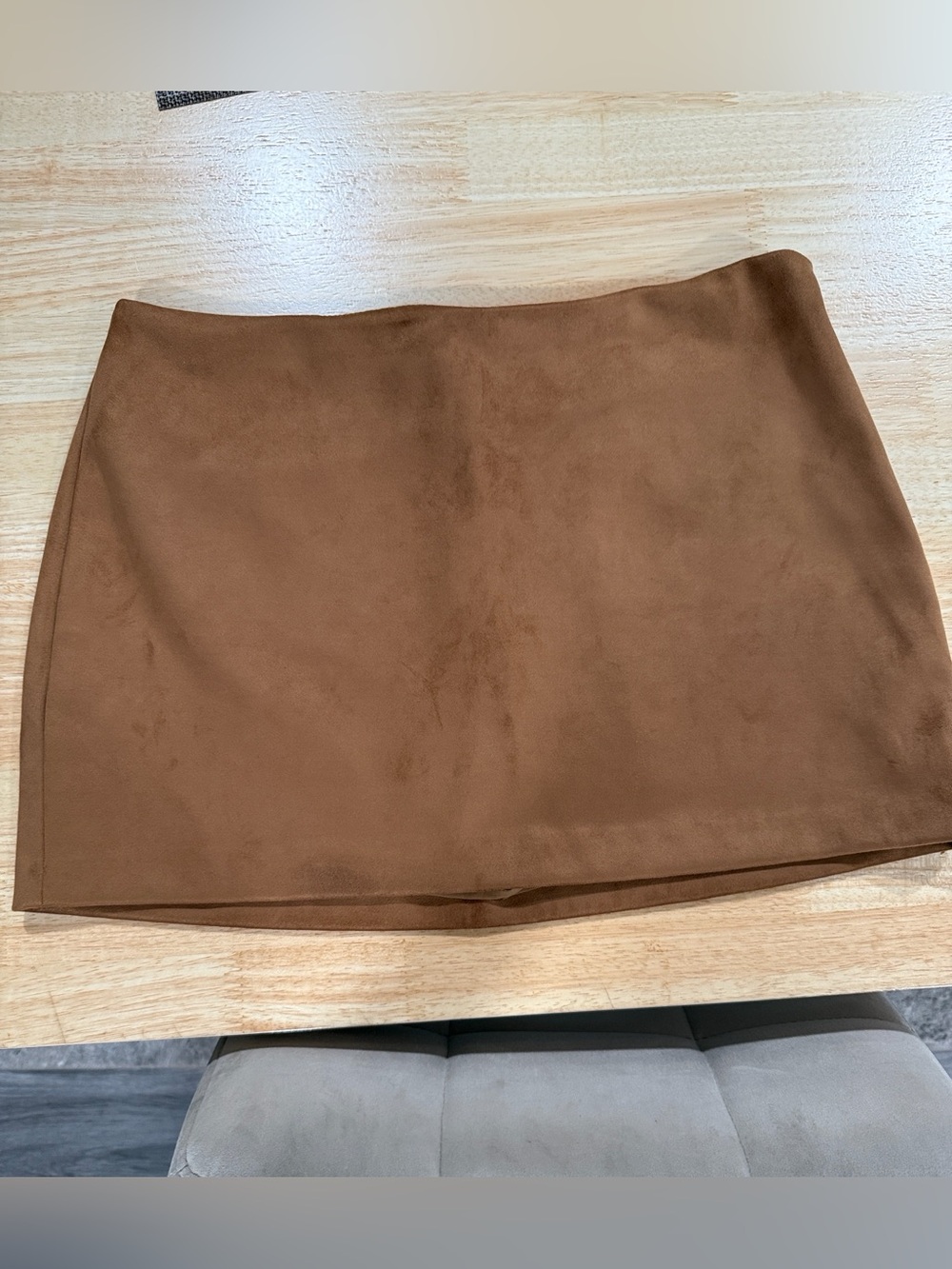 Abercrombie & Fitch Brown Suede Mini Skirt